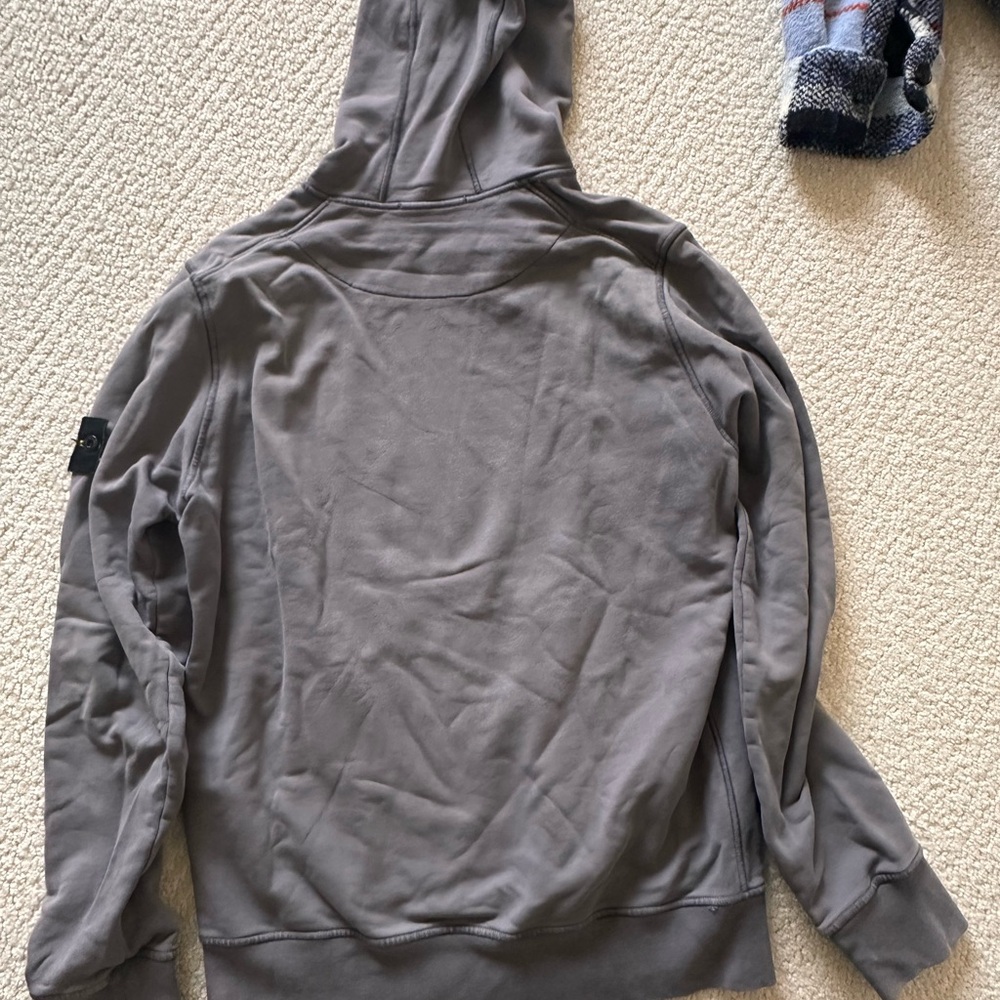 Stone island organic cotton fleece hoodie - Picture 5 of 6